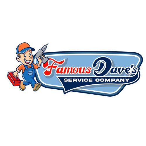 Famous Dave's Service Company Logo Diseño de ifux