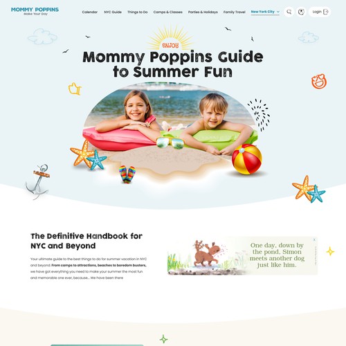 Guide Page for Leading Travel and Culture Website Design by devdesignss