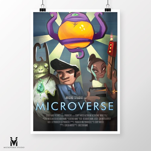 Create your own ‘80s-inspired movie poster! Diseño de MicroVerse