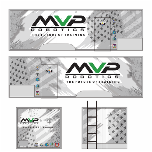DESIGN A TRAILER WRAP FOR MILITARY ROBOTS - MVP ROBOTICS Design by dnite