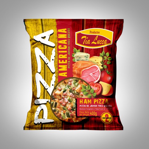 Design Something Cool Nice for our Mini  Pizza´s  Plastic Bags Packing. Design by Nirmana92