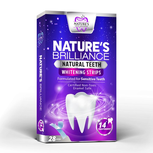 Natural Design Needed for Nature's Brilliance Whitening Strips Design by agooshe