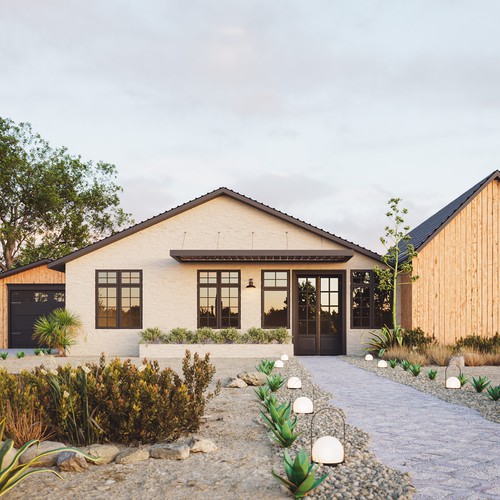 Front elevation of house Design by Artifictial