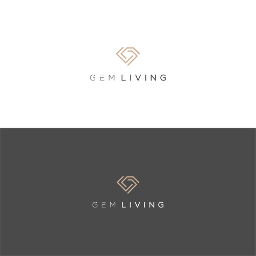 Geometrical, minimalist, modern brand design for Gem Living Design by M a i s y a