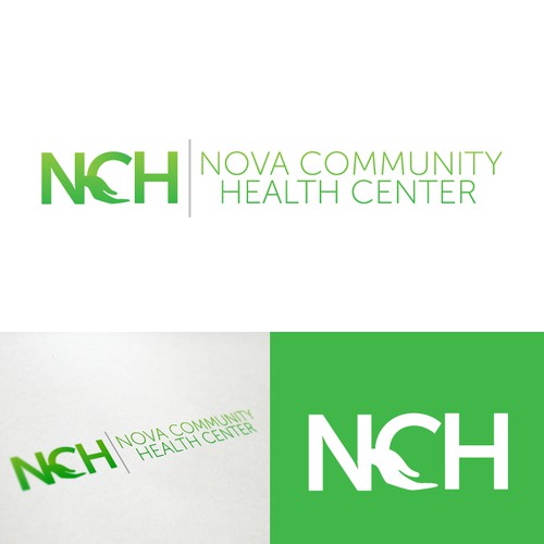 logo for NCH Northern Virginia Community Health Diseño de minucosminu