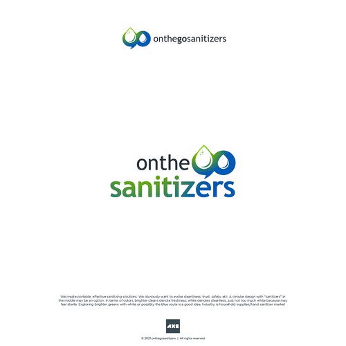 New Sanitizer Product needs clean, modern, approachable logo to communicate state-of-the-art product Design by axehead