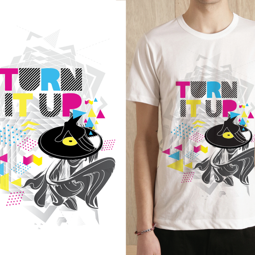 Dance Euphoria need a music related t-shirt design Réalisé par Eday Inc.