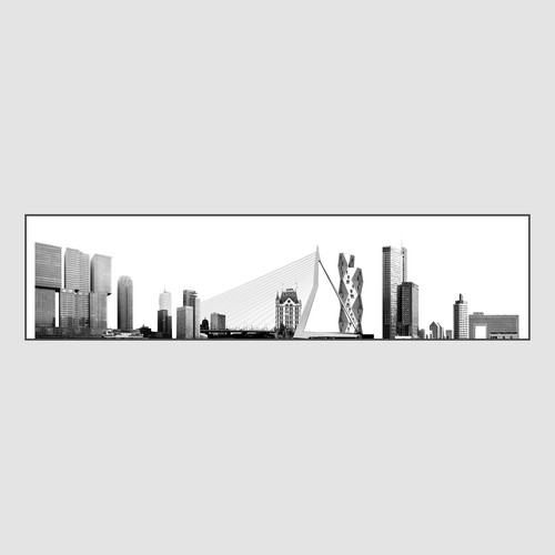 Linkedin Skyline Banner B&W Design by MIKE⭐