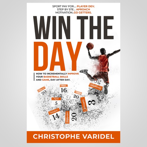 Book design - A book about basketball improvement and sport psychology Design by Evocative ✘