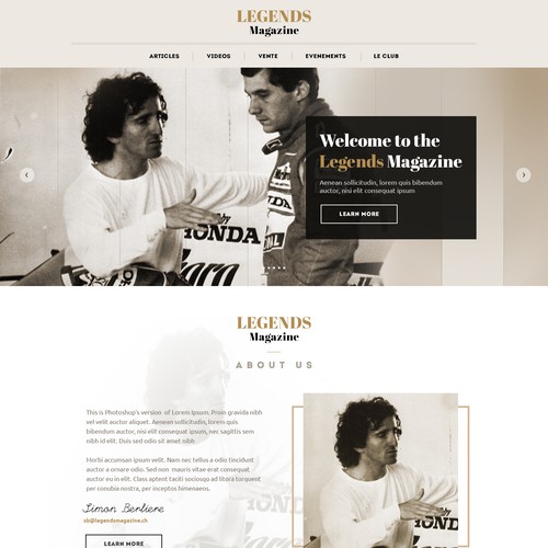 WordPress theme design contest entry by MercClass