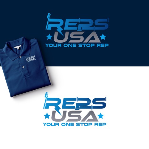 Diseño de Rep's USA Logo de Nana445