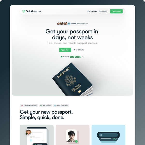 QuickPassport Homepage