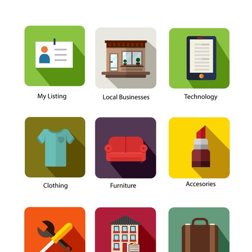 Create category icons for marketplace app!, Icon or button contest