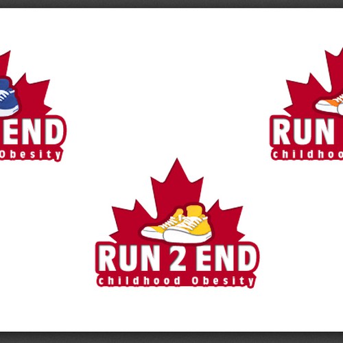 Run 2 End : Childhood Obesity needs a new logo Diseño de Julia Vorozhko