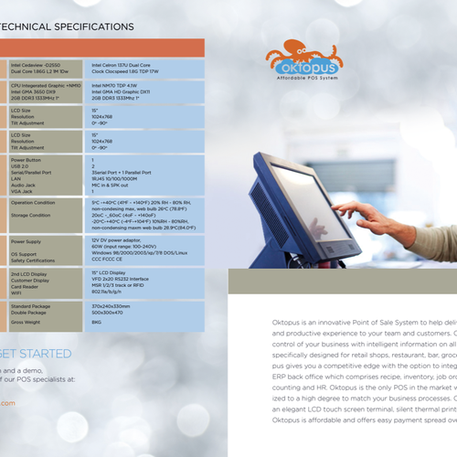 Create a classy and luxury look for a POS brochure Design by Aaniyah.ahmed