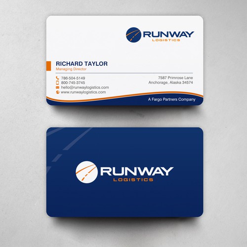 Design di Runway Logistics Business Card di chandrayaan.creative