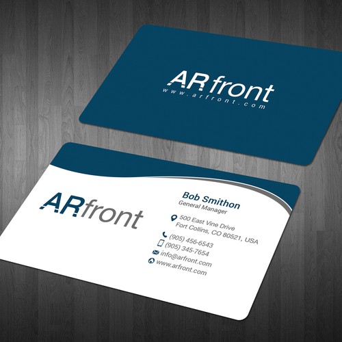 Business card design for high tech company Design by Mah_Ari