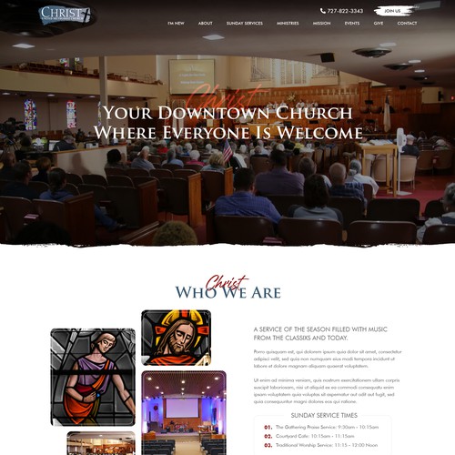 Redesign of Church Website Design by Headol Creatives