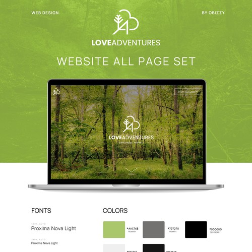 LoveAdventures Website Design by Obizzy