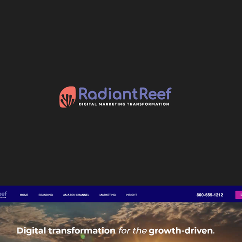 Radiant Reef brand logo Ontwerp door Danielf_