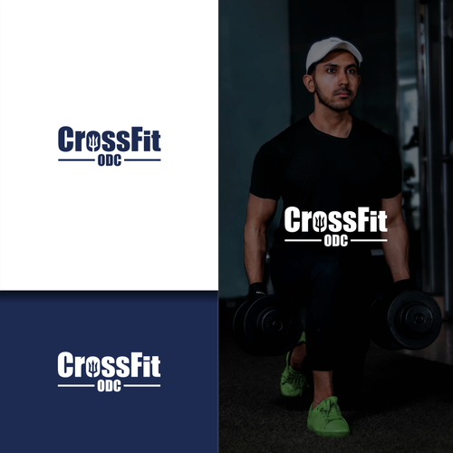 Logo pour une salle de CrossFit (France), thématique : trident, mer, odyssée, poseidon … Design by [_MAZAYA_]