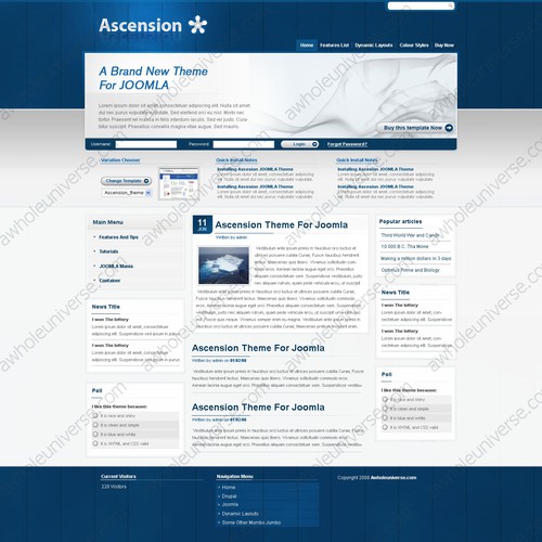Exciting Design for New Drupal Template store - Win $700 and more work Design von awholeuniverse