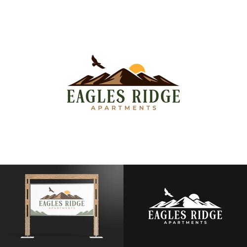 Eagles Ridge Apartments refreshed brand / logo Design by Paskids