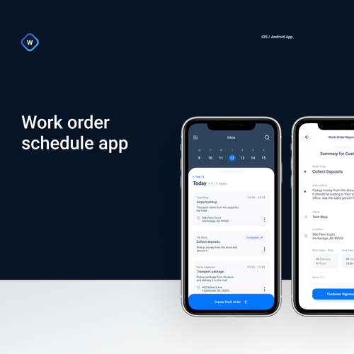 Clean and modern business app design Design by mavite