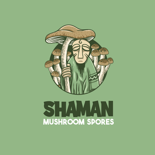 Magic mushroom spore logo for e-commerce business Design by Ongie