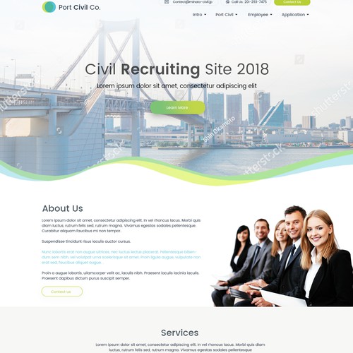 Diseño de página web propuesta en el concurso por Designs Divine ™