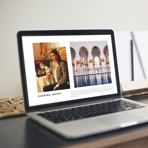 Design A New PPT Presentation For Our Luxury Clothing Brand