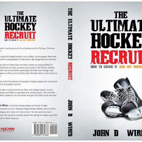 Book Cover for "The Ultimate Hockey Recruit" デザイン by line14