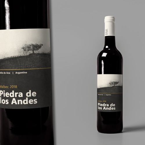 Malbec Wine Label for an Argentinian Winery Design by exsenz