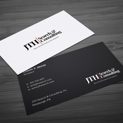 Business Card Design for Executive Search Firm Design by Hasanssin