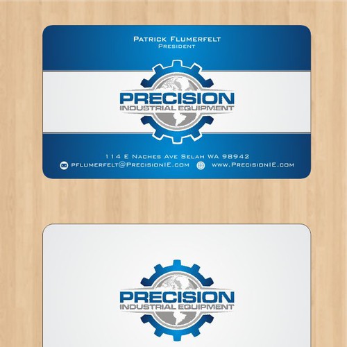 Precision Industrial Equipment Business Card Design Business card contest