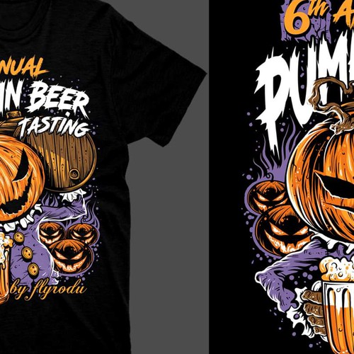 Pumpkin Beer Tasting Design by drawizart