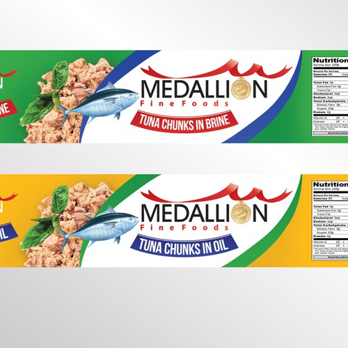 Medallion Fine Foods Needs A Label For Their Cans Of Tuna Product Label Contest 99designs