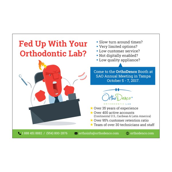 Design by junichiinamoto titled "Orthodontic lab postcard"
