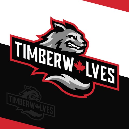 Design Canadian International School of Hong Kong (CDNIS): Timberwolves Mascot di nina15™