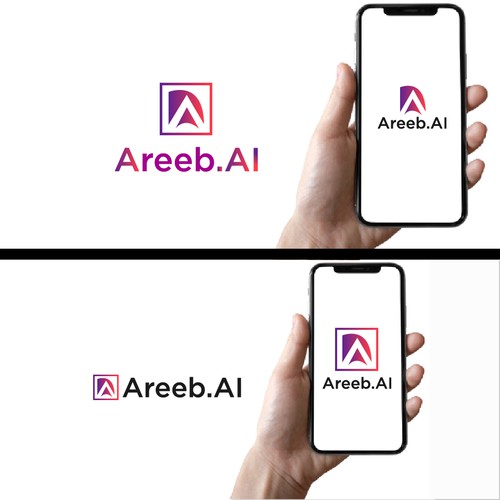interactive visual bot that uses ai to talk to people, areeb is an Arabic female name Design von Md Abu Jafar