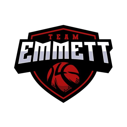 Basketball Logo for Team Emmett - Your Winning Logo Featured on Major Sports Network Design by Deezign Depot