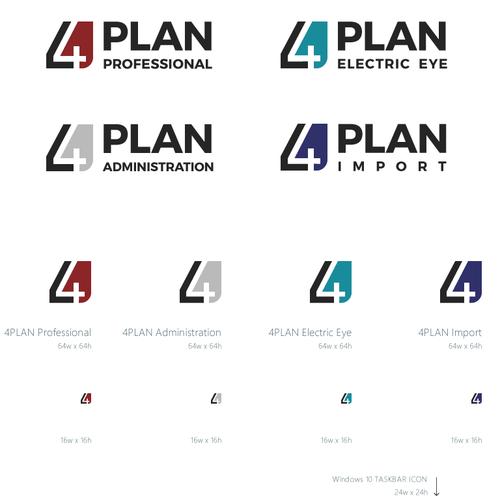 4PLAN Logo and Icons Design by lyubozar