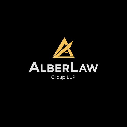 Law office firm logo keep Alber Law separate it looks better Design by *Wolverine*