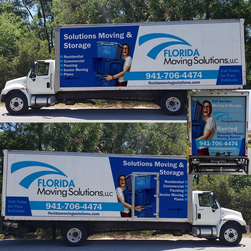 Moving Company Box Truck Wrap Design by e^design