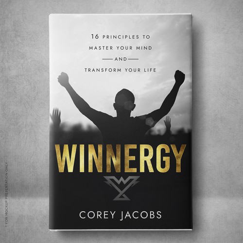 Design a sleek book cover for a man who wants to transform your mind and life! Design by Klassic Designs