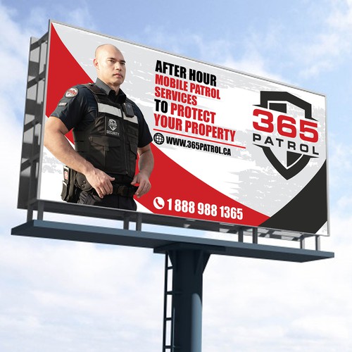 I need a billboard design for a Security Guard Company Design by 123Graphics