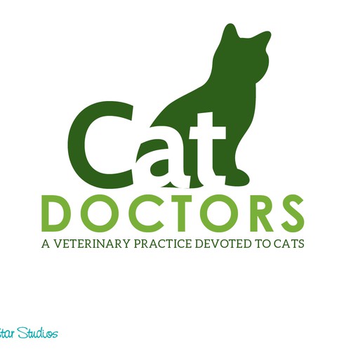 Cat lovers!  Create a simple yet elegant cat logo for a cat only veterinary hospital. Design by SeaStarStudios