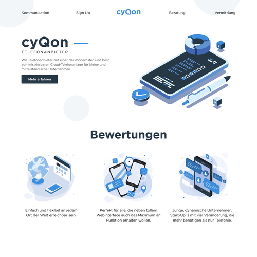 Landing page design contest entry by Irina_B