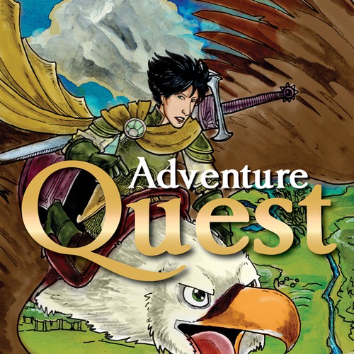 Book Cover for Adventure Quest, the Live-Action Roleplaying Game Design by Brand Leo | Niels