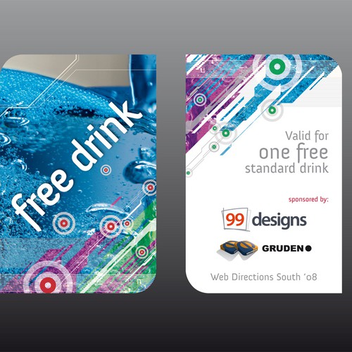 Design the Drink Cards for leading Web Conference! Design by imnotkeen